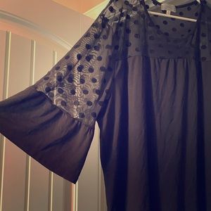 Black blouse size 3X from Shannon Ford New York